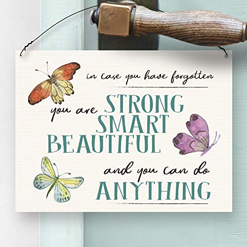 Dorothy Spring In Case You Have Forgot You Are Strong Smart Beautiful and You Can do Anything Inspirational Wall Cita Placa de Metal para Regalo para Amigos (15,2 x 20,3 cm)