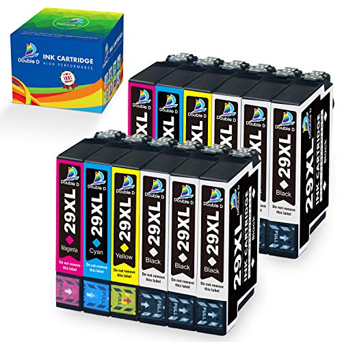 DOUBLE D 29XL 29 XL Alta Capacidad Cartucho de Tinta para Epson Expression Home XP-235 XP-245 XP-247 XP-255 XP-342 XP-332 XP-335 XP-345 XP-355 XP-352 XP-432 XP-435 XP-442 XP-445 (12 Paquete)