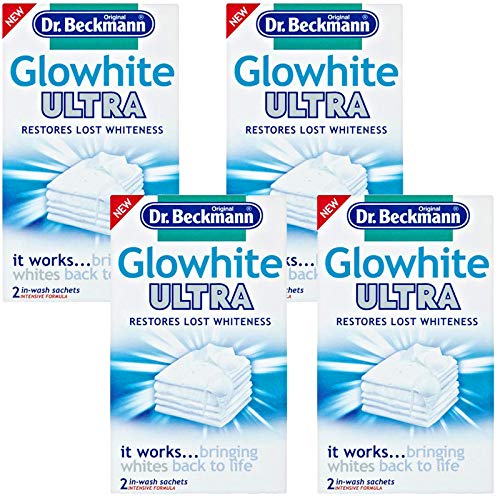 Dr Beckmann Glowhite Ultra - Blanqueador de tela (8 bolsas de 40 g)