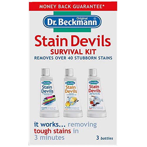 Dr Beckmann Stain Devils - Kit de supervivencia (2 unidades de 50 ml, 1 de 50 g)