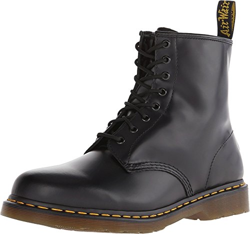 Dr. Martens 1460 - Botas Militares de Mujer, Negro (Black Smooth), 39 EU