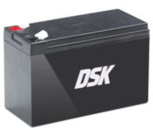 DSK 10324 - Batería plomo acido 12V 7 Ah, Negro