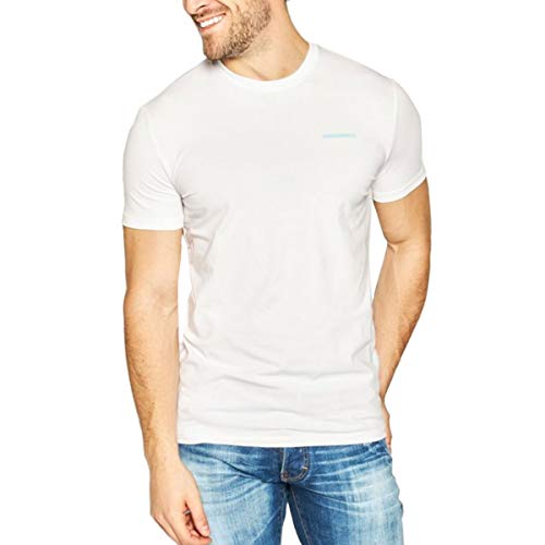 DSQUARED2, Camiseta de Cuello Redondo, Blanca, DSQ_D9M202980 100 - S