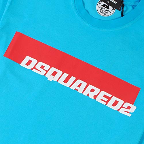 DSQUARED2 Logo Print Camiseta Extra Extra Large Light Blue