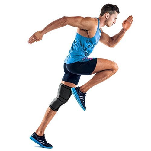 Ducomi KneeX – Rodillera de compresión para apoyo de ligamentos, menisco, cruzados, 1 par, banda elástica de rodilla para hombre, mujer, ideal para voleibol, baloncesto y crossfit XXL gris