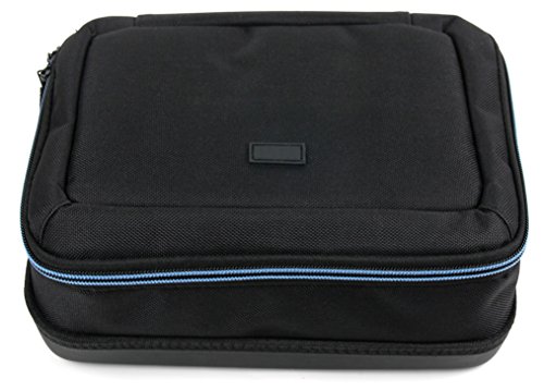 DURAGADGET Bolsa Acolchada Profesional Negra con Compartimentos para maquinilla de Afeitar/Corta Pelo Braun Series 1, 7 7840s, 9 9240s / Philips Series 5000 S5110/06