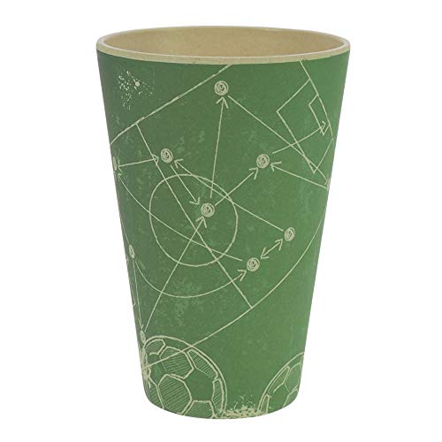 ebos Taza Amuleto de café para Llevar Hecha de bambú | Taza de café, Taza para Beber | Reutilizables, Materiales Naturales| Seguro para Alimentos, Apto para lavavajillas (Teamplayer)