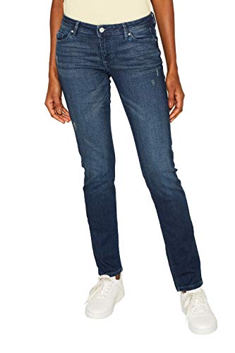 edc by Esprit 999cc1b807 Vaqueros Slim, Azul (Blue Dark Wash 901), W30/L32 (Talla del Fabricante: 30/32) para Mujer