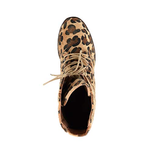 Elara Botas de Trabajo Mujer Chunkyrayan Leopardo KA16-22SL Leopard-39