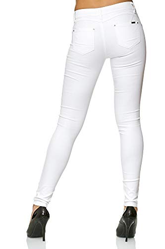 Elara Pantalones Vaqueros Mujer Push Up Skinny Chunkyrayan Blanco P Y5110 White 40 (L)