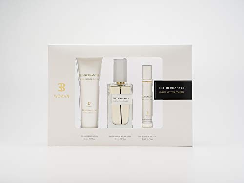 Elio Berhanyer Myrrh Vetiver Vanilla Woman Eau de Parfum Natural Spray 100ml + Eau de Parfum Roll-on 20ml + Body Lotion