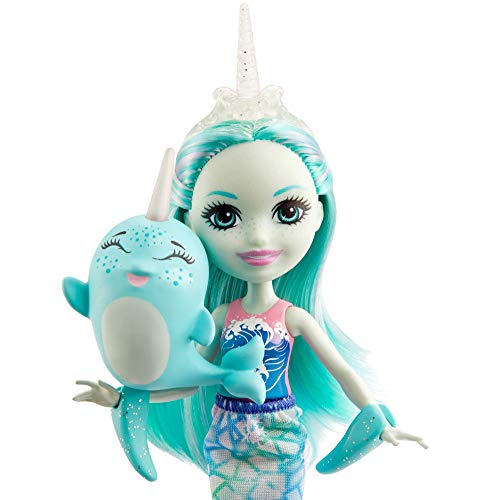 Enchantimals Muñeca con Mascota Naddie Narwhal y Sword (Mattel GJX41)