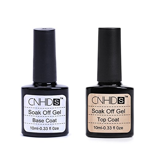 Esmaltes De Uñas - Top Coat Y Base Coat 2pcs Kit Pintauñas Semipermanentes para Uñas Esmaltes Semipermanentes De Uñas en Gel UV LED Gel Soak Off Set De Regalo De Uñas De Gel Manucira Profesional