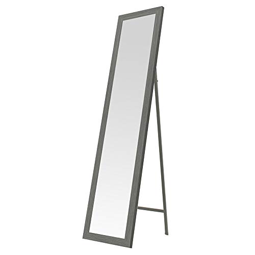 Espejo de pie Gris nórdico de Madera de 37x157 cm - LOLAhome