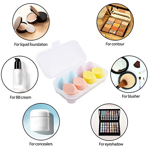 Esponja Maquillaje Esponjas para Maquillaje Facial de Belleza Set de Makeup Blender Beauty para Base de Maquillaje Para Maquillaje Facial Profesional Ideal para Líquidos, Cremas y Polvo