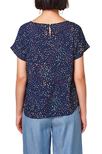 Esprit 058ee1f011 Blusa, Multicolor (Navy 400), 36 (Talla del Fabricante: 34) para Mujer