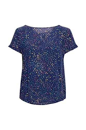 Esprit 058ee1f011 Blusa, Multicolor (Navy 400), 36 (Talla del Fabricante: 34) para Mujer