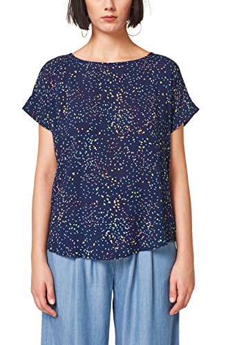 Esprit 058ee1f011 Blusa, Multicolor (Navy 400), 36 (Talla del Fabricante: 34) para Mujer