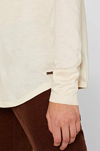 Esprit 109eo1k009 Camisa Manga Larga, Beige (Sand 285), Medium para Mujer