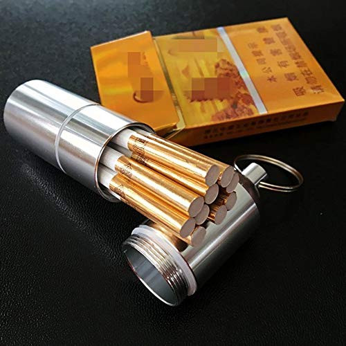 Estuche de Cigarrillos Mini Porta Cigarrillos de Metal pequeño para Hombres y Mujeres, Estuche portátil de Bolsillo para Cigarrillos, lleve una Caja de Pastillas con Usted