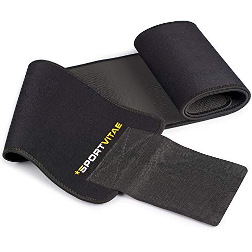 Faja Reductora Adelgazante Waist Trimmer Belt Cinturón de Sudoración Neopreno, Cintura para Sudar de Fitness, Acelera la Pérdida de Peso, Quema Grasa, Efecto Sauna, Hombre y Mujer (Amarillo, L)