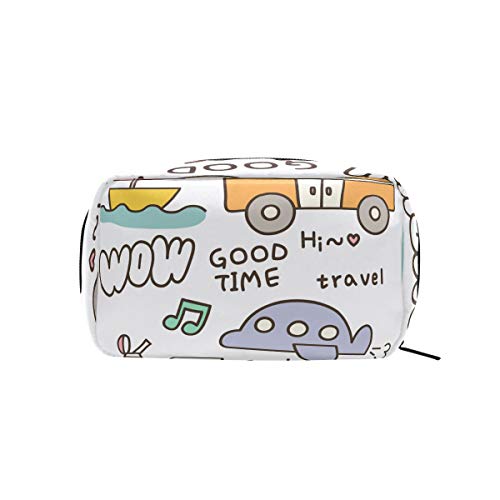 FANTAZIO bolsas de cosméticos para mujeres Good Time Travel bolsas de maquillaje