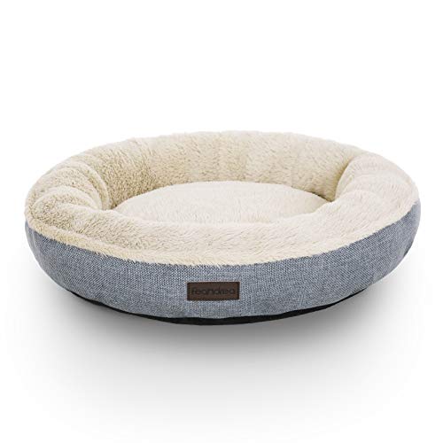 FEANDREA Sofá para Perro, Cama para Mascota, Redonda, 55 cm, GIRS PGW55G