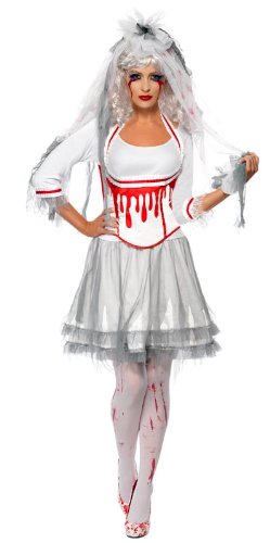 FEVER- Halloween Ropa, UK Dress 8-10 (Smiffy's 38890S)