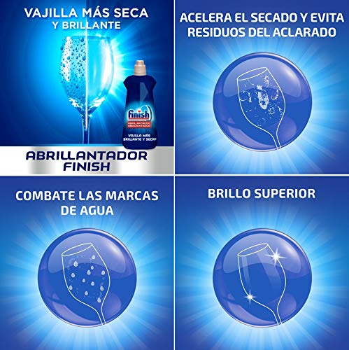 Finish Triplo Abrillantador Lavavajillas - Pack de 3 unidades x 800 ml - 480 lavados