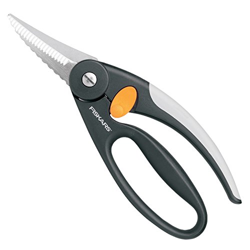 Fiskars Tijeras para pescado, Longitud total: 22 cm, Acero de calidad/Plástico, Functional Form, 1003032