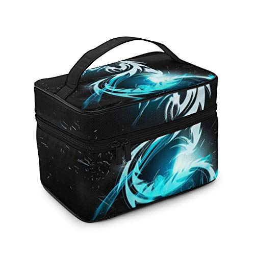 Flash Dragon Tattoo Cremallera Bolsa Moneda Organizador Maquillaje Cosmético Bolsa Almacenamiento de Oficina