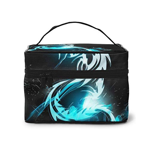 Flash Dragon Tattoo Cremallera Bolsa Moneda Organizador Maquillaje Cosmético Bolsa Almacenamiento de Oficina