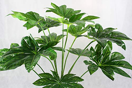 FloralStem - Planta artificial japonesa de Fatsia Aralia para decoración de interiores y oficinas