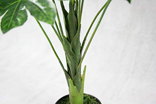 FloralStem - Planta artificial japonesa de Fatsia Aralia para decoración de interiores y oficinas