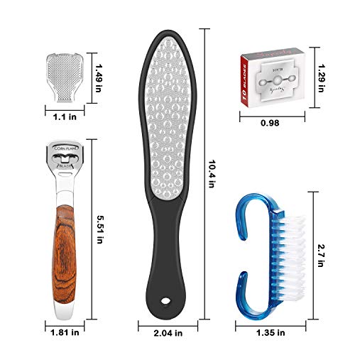 Foot Callus Remover Set, Premium Foot Rasp Best for Smooth Away Hard Callus, Dead Skin and Crack Skin. Profession Foot Files with gift box