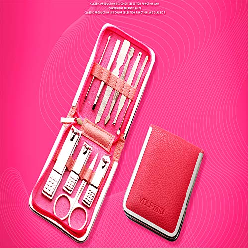 Foshuo Cortaúñas Alicates para Uñas Cuidado De Uñas Cortador Removedor De Cutículas Pedicura Kit De Herramientas De Limpieza De Manicura De Viaje Set #,Nail File Clipper Pr Uñas Dolorosas Manicura