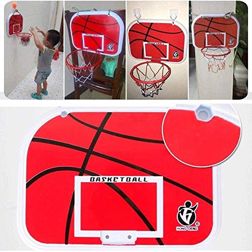 FQCD Los niños del aro de Baloncesto, Junta Neto Cubierta Mini Baloncesto Juguetes Baloncesto aro de Juguete con la Bola y la Bomba Juegos de Deportes ( Size : 47cm )