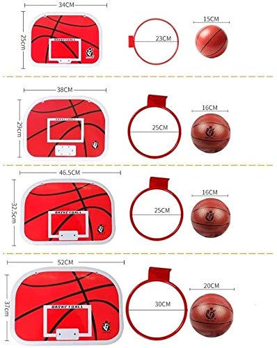 FQCD Los niños del aro de Baloncesto, Junta Neto Cubierta Mini Baloncesto Juguetes Baloncesto aro de Juguete con la Bola y la Bomba Juegos de Deportes ( Size : 52cm )