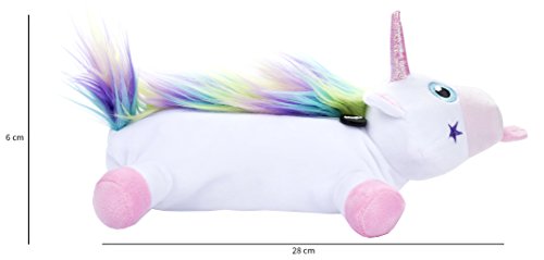 FRINGOO® Estuche de Lápices de Felpa Unicornio Niñas Bolsa de Papelería Escolar de Gran Capacidad