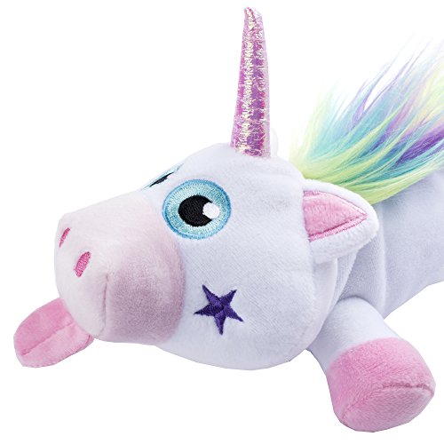 FRINGOO® Estuche de Lápices de Felpa Unicornio Niñas Bolsa de Papelería Escolar de Gran Capacidad