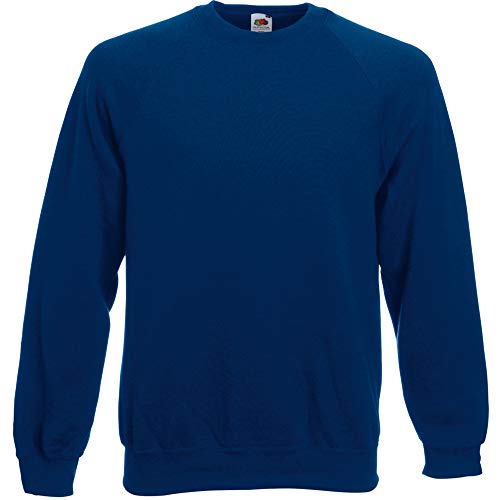 Fruit of the Loom - Sudadera con Mangas Raglan Modelo Belcoro® Hombre Caballero (Grande (L)) (Oliva clásica)