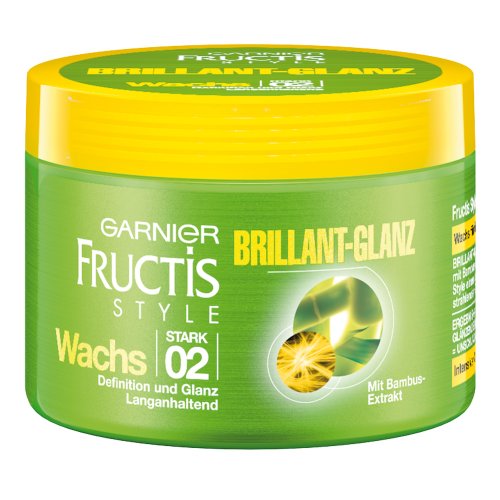 Garnier Fructis Style brillo Cera sujeción fuerte, 3 Pack (3 x 75 ml)