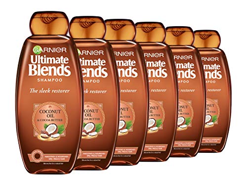 Garnier ultimate blends aceite de coco Frizzy pelo champú, 360 ml, pack de 6