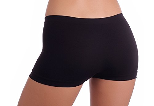 Gatta Short Viki - Bragas de mujer sin costuras, 3 unidades negro 42-44