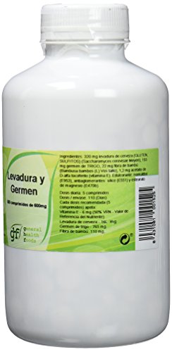 GHF 006390021 - Complemento Alimenticio Levadura de Cerveza y Germen de Trigo, 550 Comprimidos