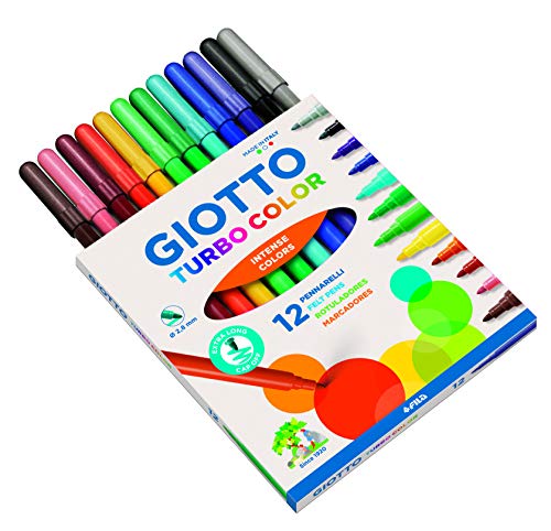 Giotto Turbo Color Estuche de 12 Rotuladores