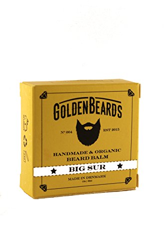 Golden Beards Organic Beard Balm - Big Sur - 30ml | 100% Natural | Jojoba & Argan & Apricot Oil by Golden Beards 30 ml