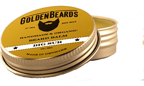 Golden Beards Organic Beard Balm - Big Sur - 30ml | 100% Natural | Jojoba & Argan & Apricot Oil by Golden Beards 30 ml