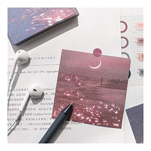 GQDZ 40 hojas de notas y series de la libertad del amor creativo del cojín Material Planner Journal Suministros Nota escolar No adhesividad papel decorativo (Color : Hai yu xing chen)