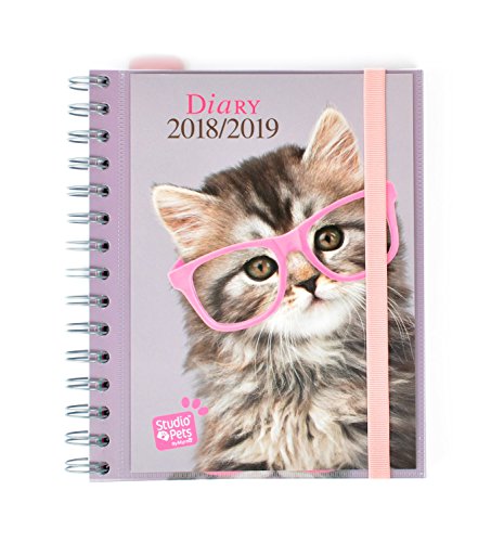 Grupo Erik Editores Studio Pets - Agenda escolar con diseño gato, 15.5 x 19 cm